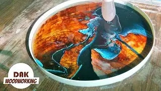 Resin Art Table || Wood Projects | DAK Woodworking