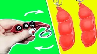Squishy Bean Fidget toy - Diy Squid Game / Viral TikTok Pop it Toy Ideas