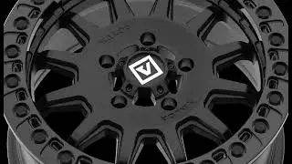 Valor Offroad V09 - Satin Black Rotary Forged Beadlock UTV Wheel (15x7)