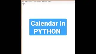 How to Display Month Calendar in Python  