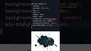 splash image mask in CSS  #csstricks #css3 #css