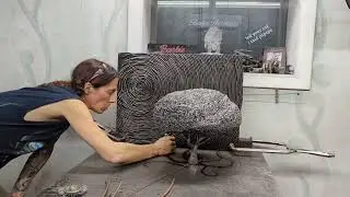 Timelapse Sky Sculpture Welded Art by Barbie The Welder