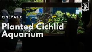 Planted Malawi Cichlid Aquarium with 100% Anubias | 4K Cinematic