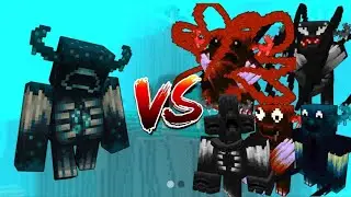 WARDEN VS WARDEN FAMILY IN MINECRAFT 😱🥵