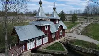 Храм часовня вмч. Пантелеимона. п.Каложицы.(4к) DJI PHANTOM