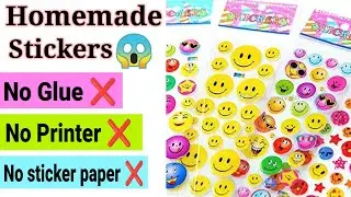 DIY EMOJI STICKERS 😍 | How to make emoji stickers