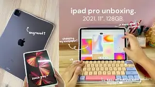 IPAD PRO 2021 11” UNBOXING 📦  ft. apple pencil, accessories, and customization! ✏️ | furanshinu