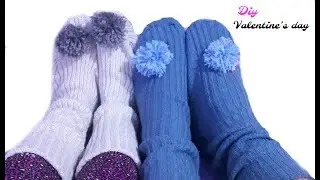 DIY -  pantufas feitas com blusa para dar de presente do DIA DOS NAMORADOS