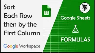 Sort Each Row then By The First column in Google Sheets