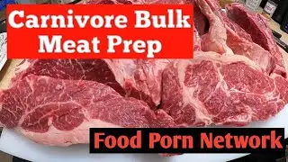 Butchering a Whole Boneless NY Strip Roll (Carnivore Diet)