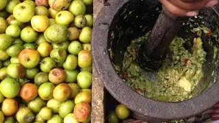 Bengali Street Food Boroi Vorta | বড়ই ভর্তা | Bangladeshi Street Food Boroi Vorta