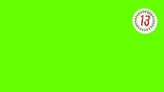 Advent Calendar Number 13 Green Screen  🔢🎄🎅🤶🎁