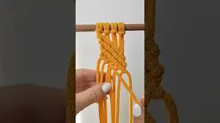 Makramé sorcsomó készítés / macrame pattern for beginners #macrametutorial