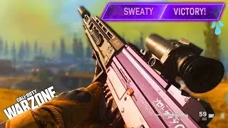 SWEATING WITH THE PURPLE GRAU In Warzone because I hate myself