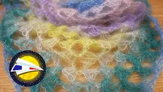 Crocheter un châle tout doux | Châle triangulaire XXL effet Granny