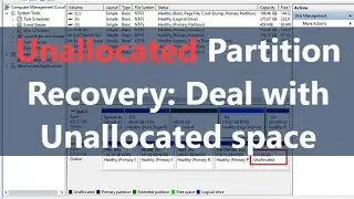 How to Recover unallocated partion with data |