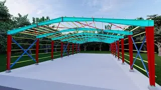 Complete Construction of Steel Ware House | Components of Steel Shed