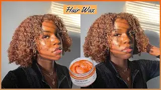 DYING MY HAIR ORANGE WITH HAIR PAINT WAX! *Black to Orange* | Mofajang Hair Wax!
