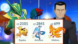ALL SHINY GALARIAN BIRDS vs Boss GIOVANNI in Pokemon GO (RAREST TEAM).