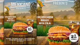 Design Restaurant Flyer With Photoshop