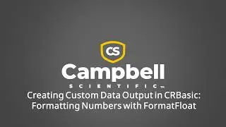 Creating Custom Data Output in CRBasic: Formatting Numbers with FormatFloat