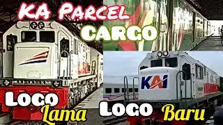 KERETA PARCEL CARGO Pakai Logo Lama dan Baru di Stasiun Blitar
