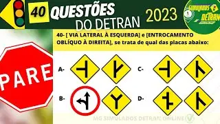 Questões de legislação de trânsito 2024, prova do detran 2024, 