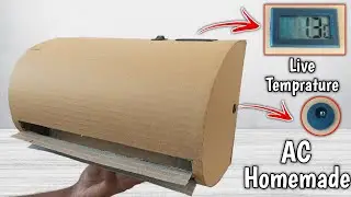How To Make AC From Cardboard | AC Kaise Banaye | Homemade AC
