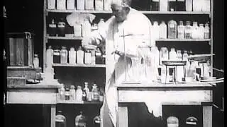 Mr. Edison at Work in His Chemical Laboratory