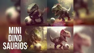 Crear Mini Dinosaurios con Inteligencia Artificial FÁCIL!