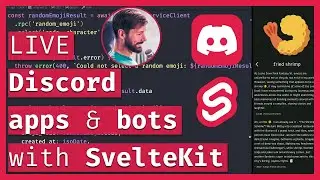 Discord apps & bots with SvelteKit 🤖 Emoji App 🔴 LIVE Coding & Chill