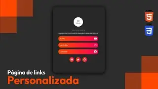 Como criar uma página de link para bio (tutorial de HTML e CSS)
