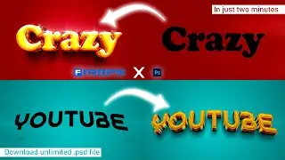 Create Stunning 3D Text Effects in Minutes | Freepik Template Tutorial | Creative Guy