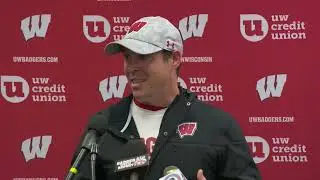 Wisconsin Football: Jim Leonhard Postgame Press Conference at Northwestern 10/8/22