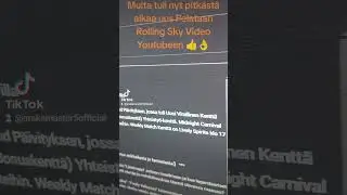 Multa tuli nyt pitkästä aikaa uus Pelataan Rolling Sky Video Youtubeen 👍👌#arskamaster5 #rollingsky