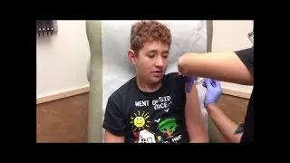 Zach reacts to his 6th grade vaccination shots! OMG!!