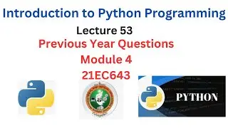 Python Programming Module 4 Important Question Paper Discussion | Object Oriented Programming VTU