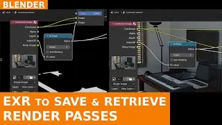 BLENDER - Compositing - How to save and retrieve Render Passes in an EXR file