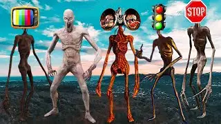 ТОП 100 Сиреноголовый снятый на камеру! Siren Head! SCP Монстры! Сиреноголовый страшные истории!