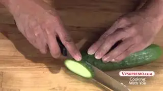 How to Slice Cucumber at an Angle