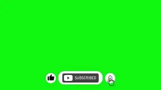 Green screen subscribe button| No copyright | Full HD,2D,3D,4D