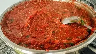 Bence Bu Sos Kışa Kalmaz Biter  😋 Eğer Sos Yapacaksanız Bu Tarif Kaçmaz / Kış İçin Sos Nasıl Yapılır