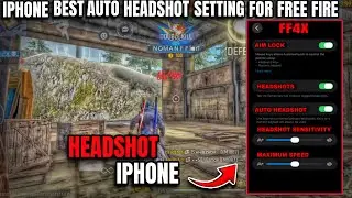 iPhone 📲 auto⚡️headshot setting ⚙️ | iPhone headshot setting for free fire | iPhone headshot setting