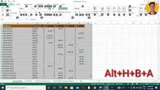 How to set border in Microsoft Excel with the help of shortcut keys??#computer @Computerphile