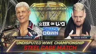 CODY Rhodes  vs Solo Sikoa wwe smackdown Sep, 13, 2024