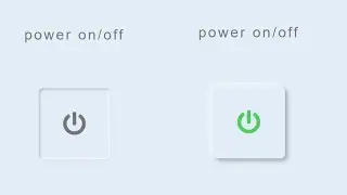 how to create power on off button with html css | power on off