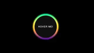 Creating a circle shaped button with glowing border on hover using HTML and CSS