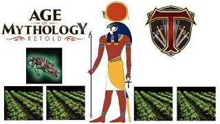 Egyptian Ra Farming Boom! LASER CROCODILE! Egypt vs Norse - Age of  Mythology: Retold