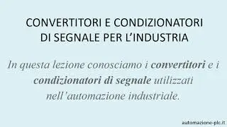 Corsi di manutenzione elettrica: convertitori e condizionatori di segnale per l’industria