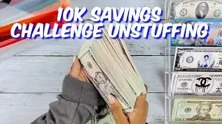 10K SAVING CHALLENGE UNSTUFFING | PROP SWAP | CASH STUFFING | SINKING FUNDS | BUDGETING |MONEY COUNT